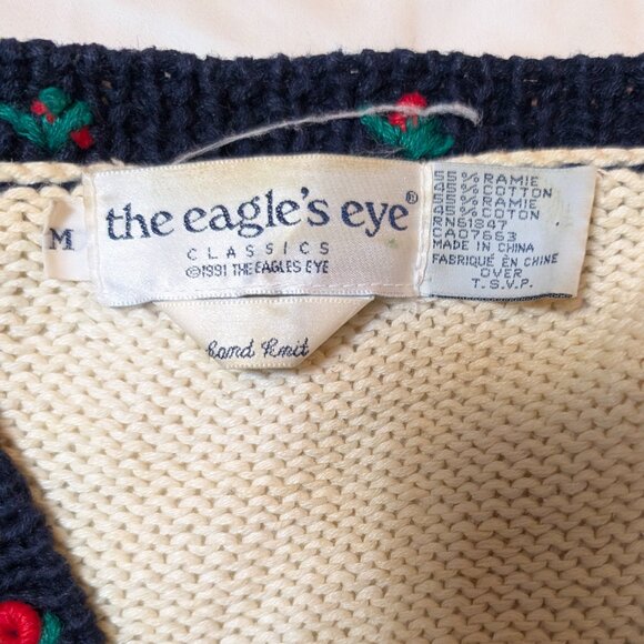 1991 Eagles Eye Sweater Vintage America theme - Picture 3 of 4
